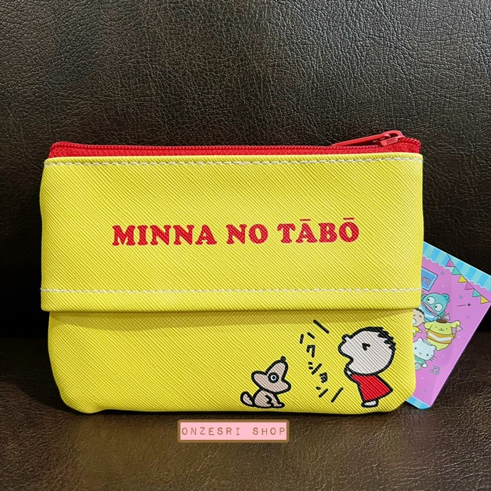 กระเป๋า Sanrio Characters Retro Collection Pouch & Tissue Case แบบ Minna no Tabo ด้านหลังใส่ทิชชู่ได้ มีซิปปิดเปิด ขนาด 13 x 9.5 x 0.7 ซม. ทำจาก PVC