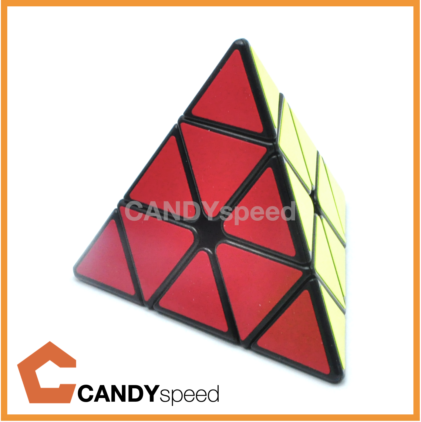 รูบิค สามเหลี่ยม มีแม่เหล็ก YJ YuLong Pyraminx V2 M Black | By CANDYspeed