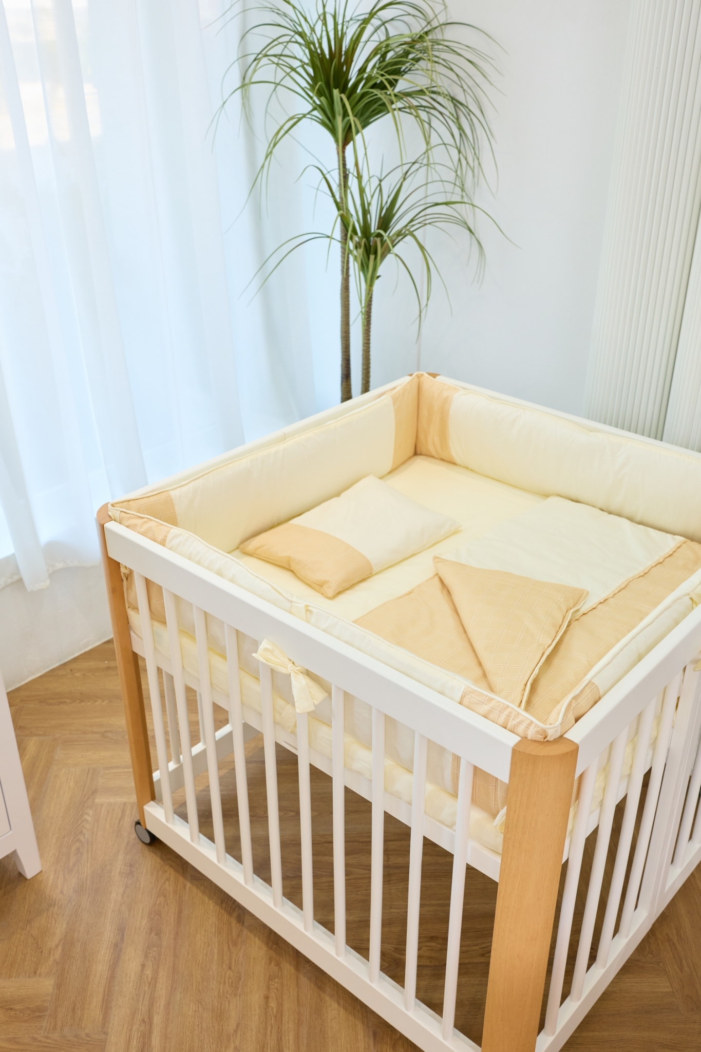 Idawin ชุดเครื่องนอนผ้า Cotton 100 % Bedding Set รุ่น Eazy All in One Sweet Cream