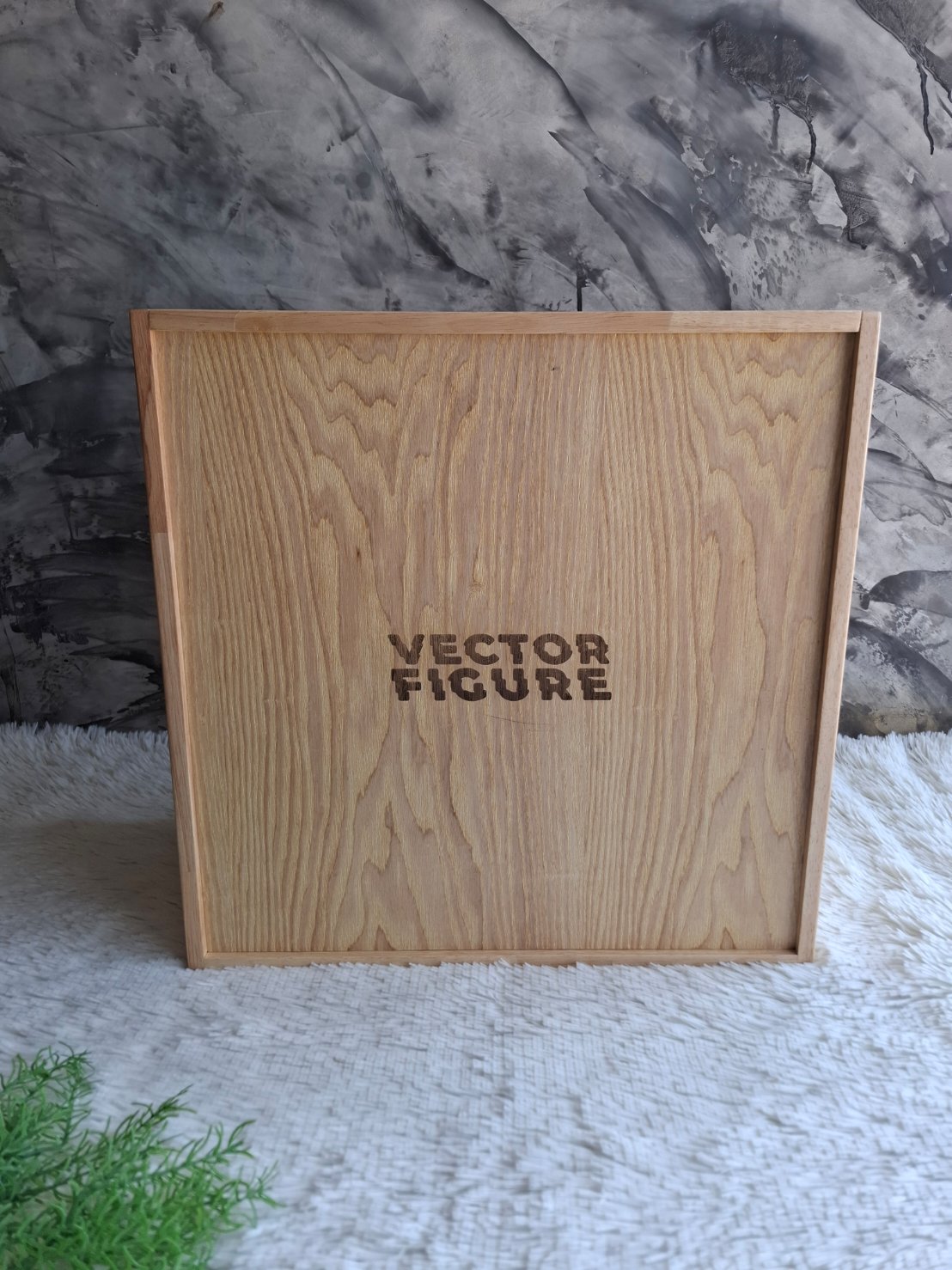 กล่องไม้ยางพาราฝาสไลด์