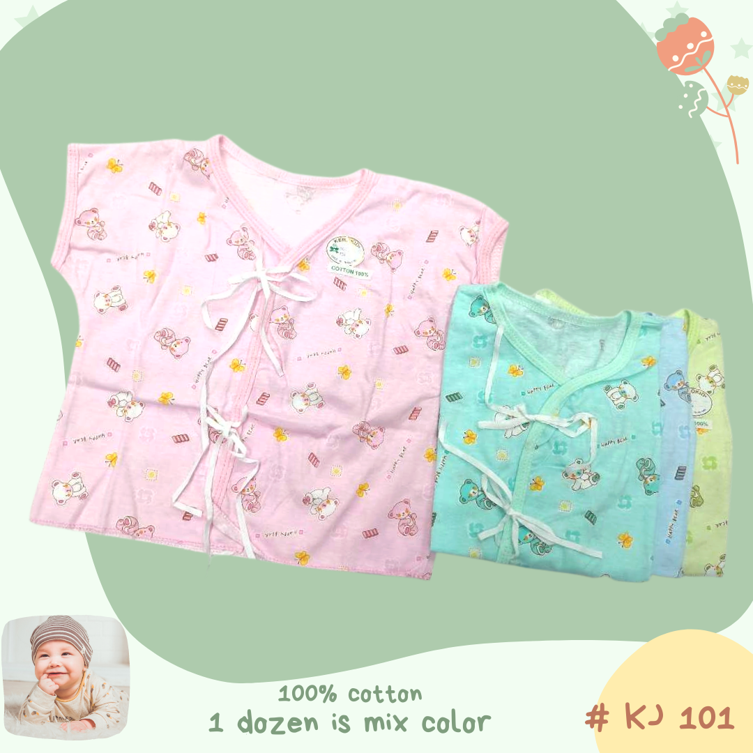 Baby Shirt 0-3 month เสื้อป้ายพื้นสี, Kero Kids