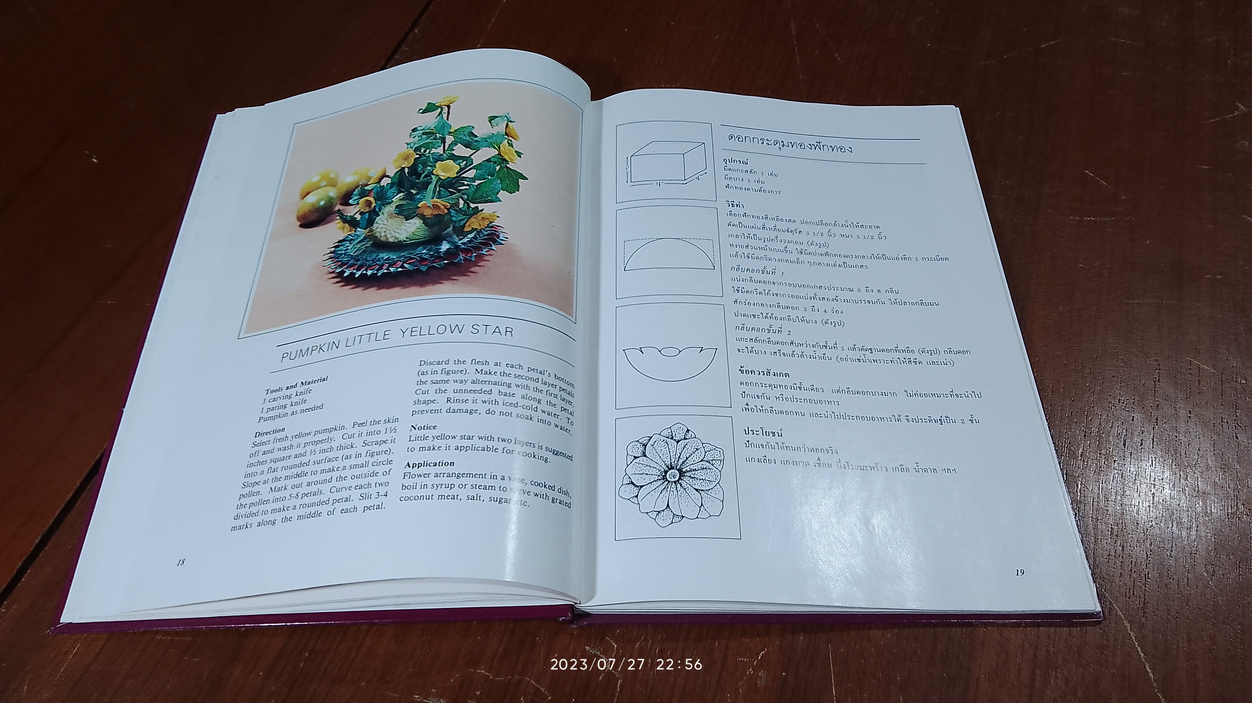 ศิลปการแกะสลักผักและผลไม้ / เพ็ญพรรณ สิทธิไตรย์