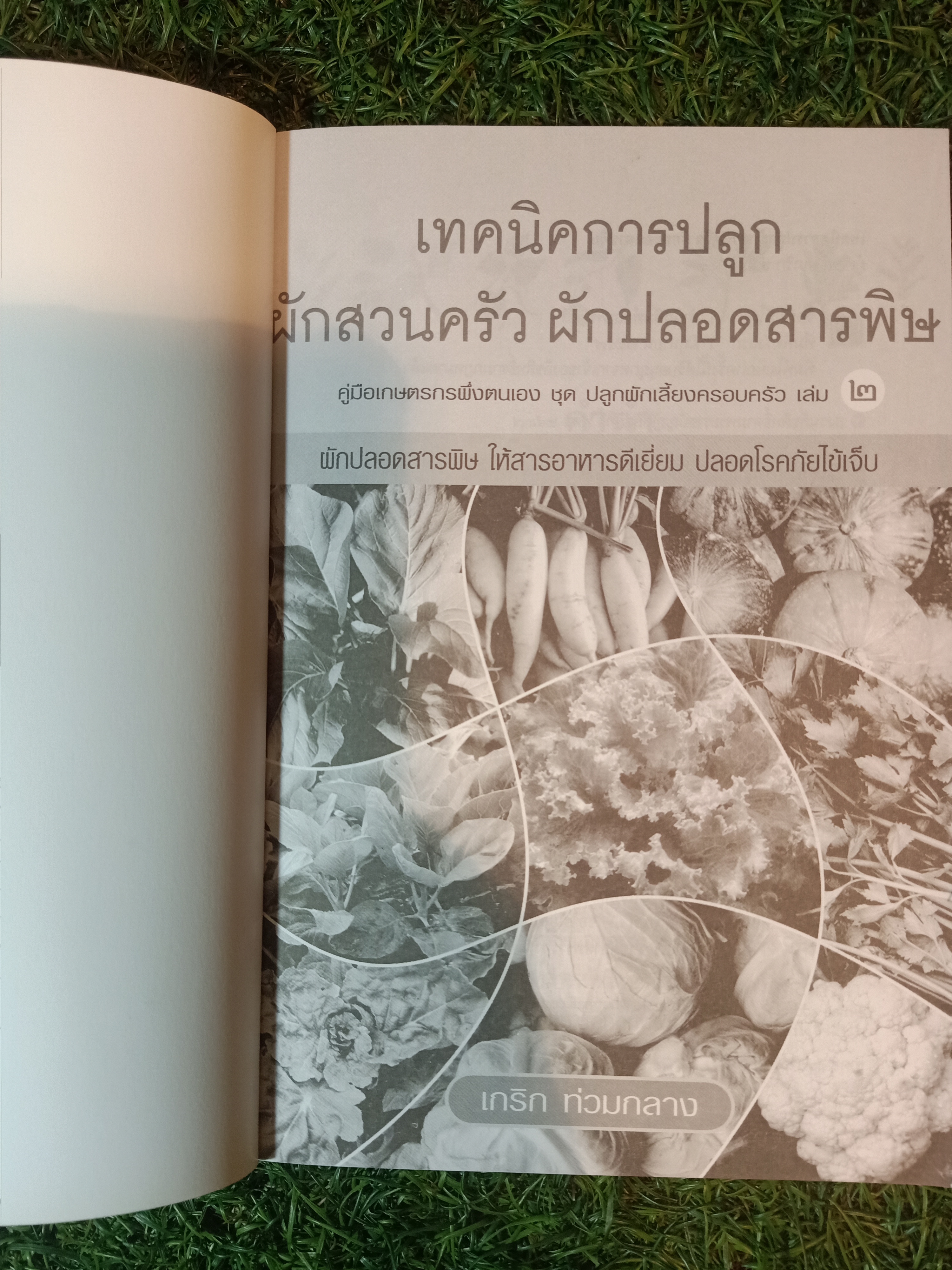 เทคนิคการปลูก ผักสวนครัว ผักปลอดสารเคมี คู่มือการเกษตรกรพึ่งตนเอง ชุด ปลูกผักเลี้ยงครอบครัว เล่ม ๒ / เกริก ท่วมกลาง
