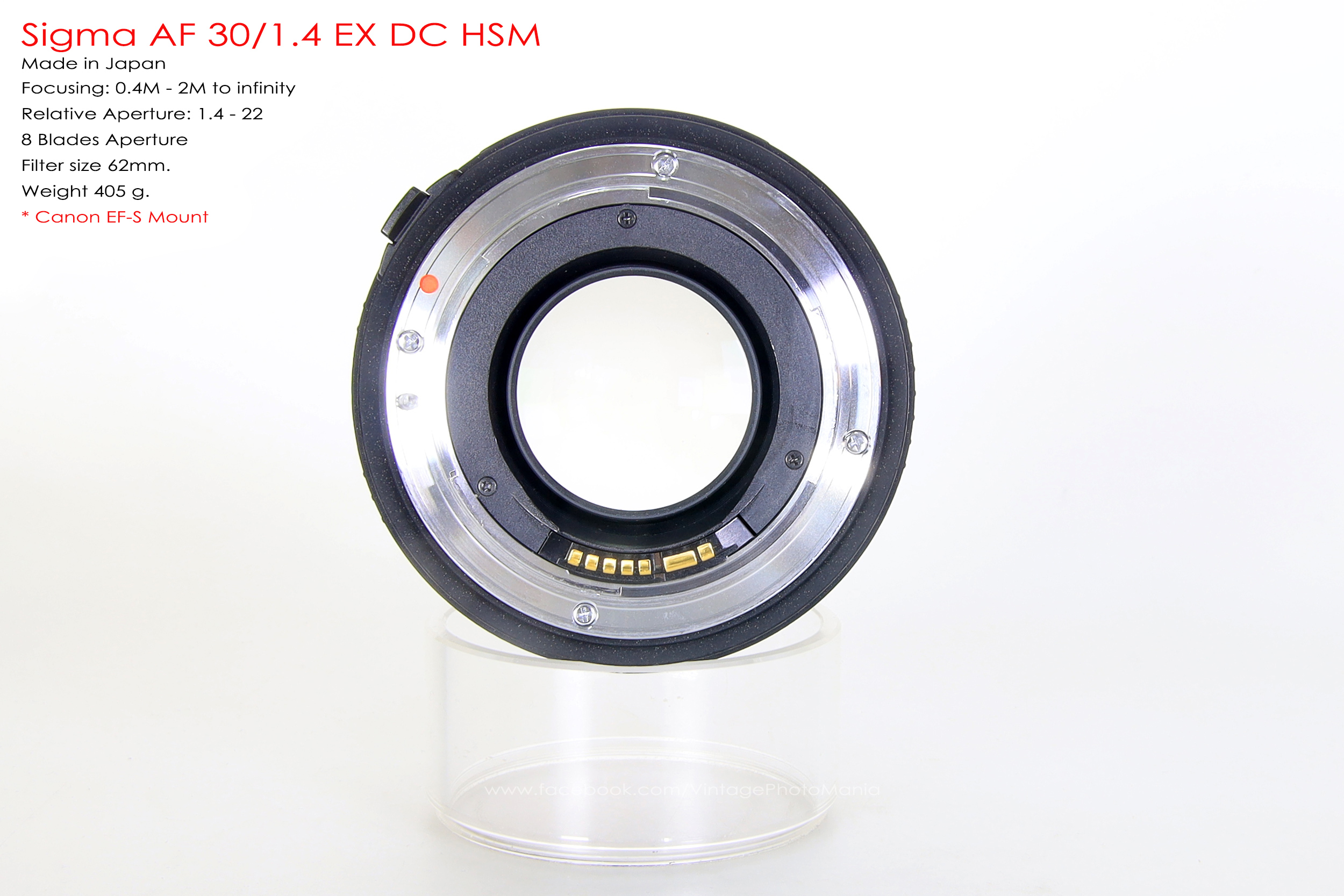 Sigma AF 30/4.4 EX DC HSM *Canon EF-S Mount เลนส์ฟิกซ์ไวแสงละลายหลังสวย