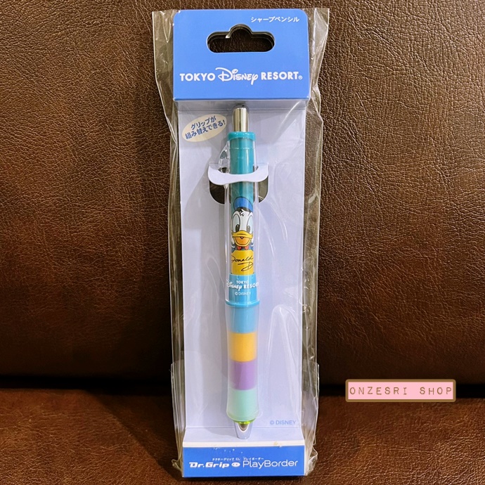 ดินสอกดเขย่าไส้ Dr.Grip PlayBorder ลาย Donald Duck สีฟ้า มีขายเฉพาะที่ Tokyo Disney Resort เท่านั้น