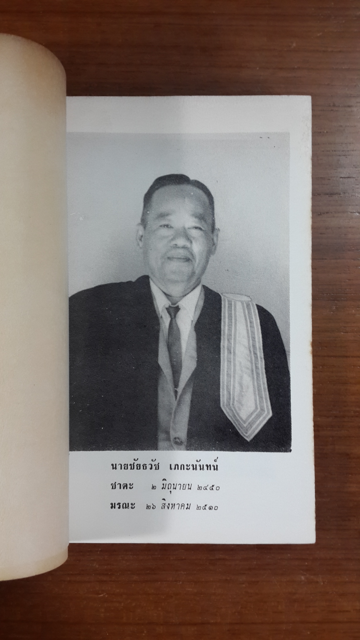 อนุสรณ์ในงานพระราชทานเพลิงศพ นายชัยธวัช เภกะนันทน์