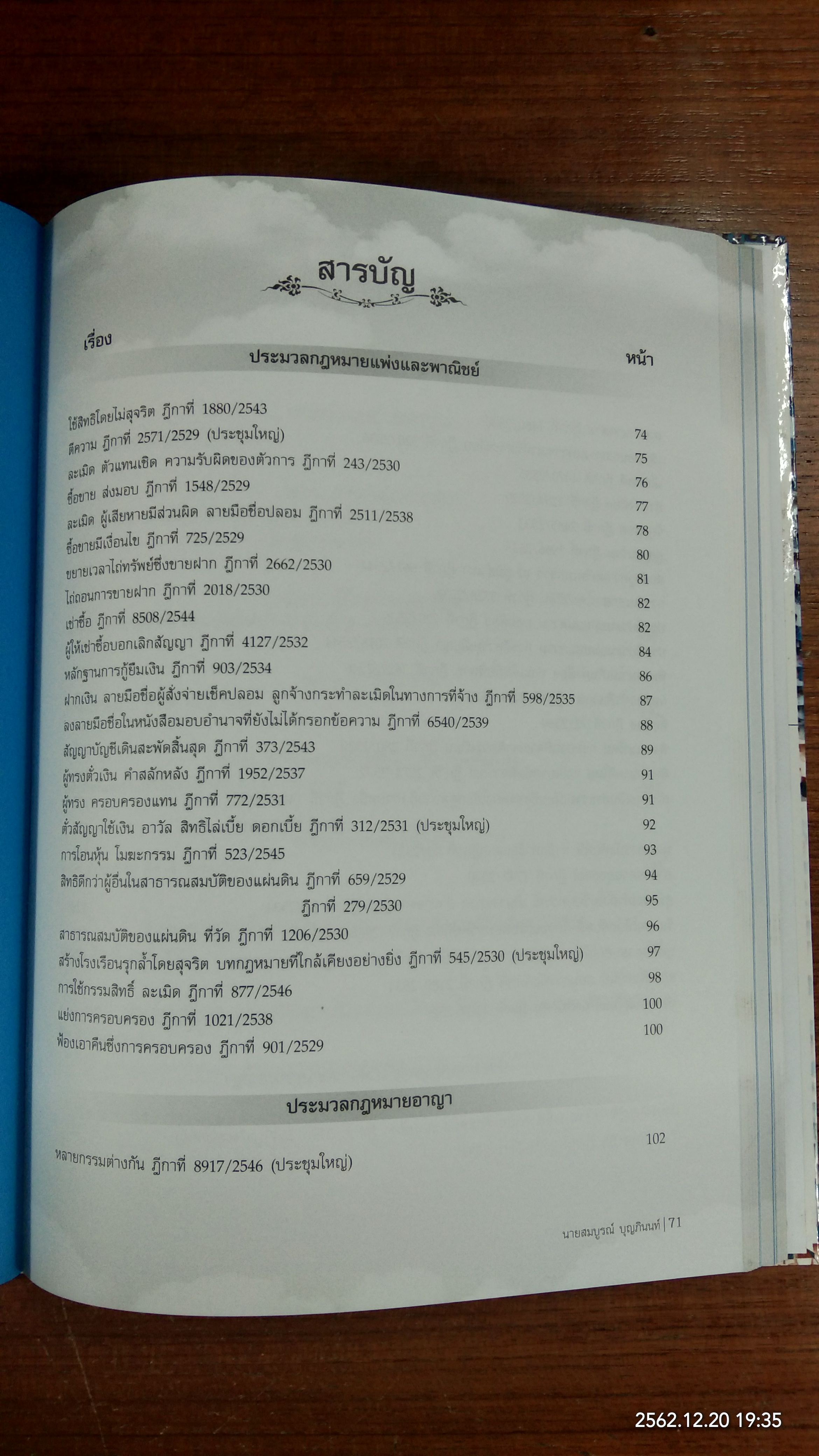 อนุสรณ์ในงานพระราชทานเพลิงศพ นายสมบูรณ์ บุญภินนท์