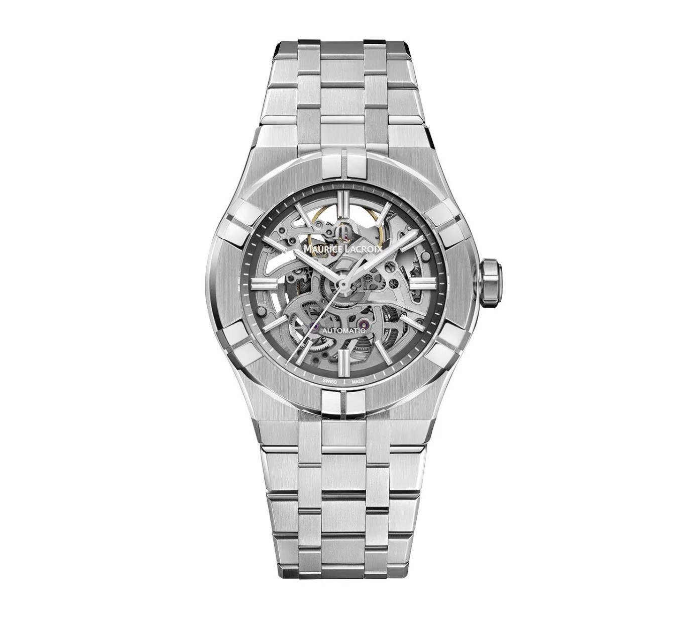(ประกันศูนย์ไทย) MAURICE LACROIX AIKON Automatic Skeleton 39mm รุ่น AI6007-SS002-030-1