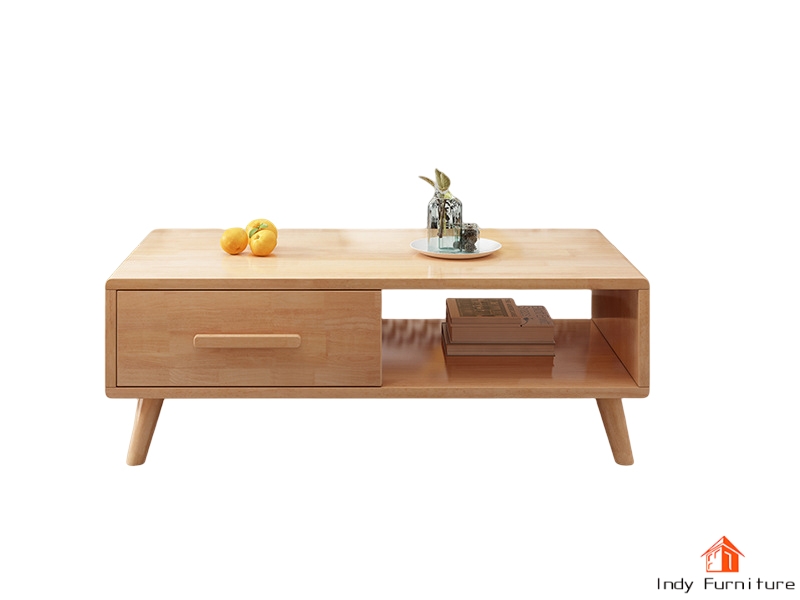 ตู้วางทีวีไม้ยางพารา รุ่น Dora สีธรรมชาติ