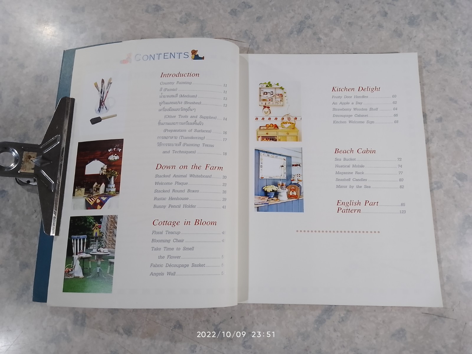 COUNTRY CRAFT PAINTING "วาดสีเล่นลายสไตล์คันทรี่" / กิติยา เสริมศักดิ์สกุล