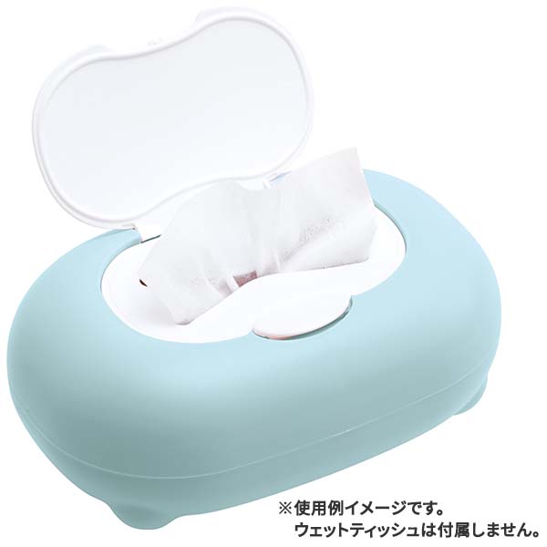 กล่องใส่ทิชชู่เปียกแบบกลม Sumikko Gurashi สีฟ้า ขนาด 7.5 x 19 x 13 ซม.