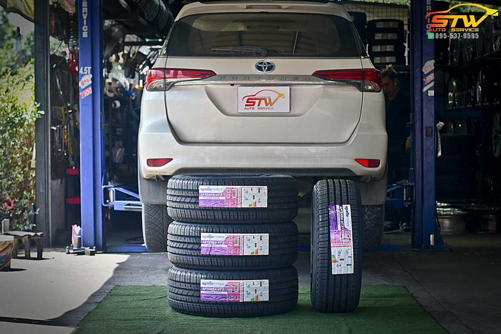 เปลี่ยนยาง TOYOTA FORTUNER APOLLO Apterra HT2 265/60R18 114H