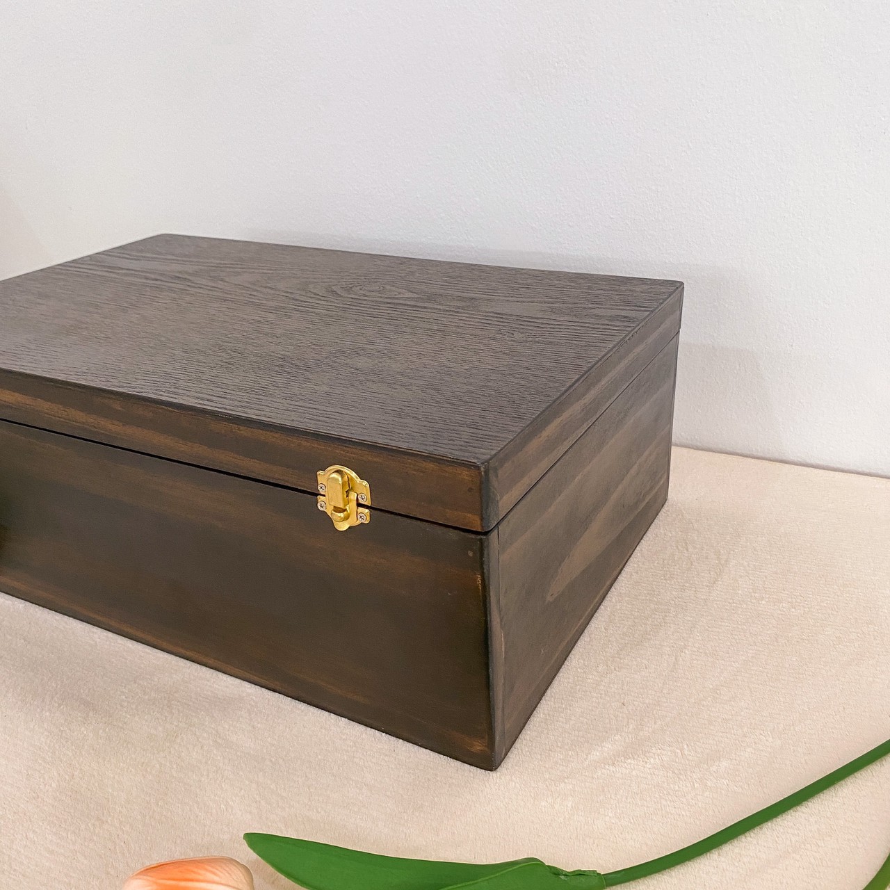 กล่องไม้ฝาล็อค ไซส์ XL (Wooden lock box, XL size)