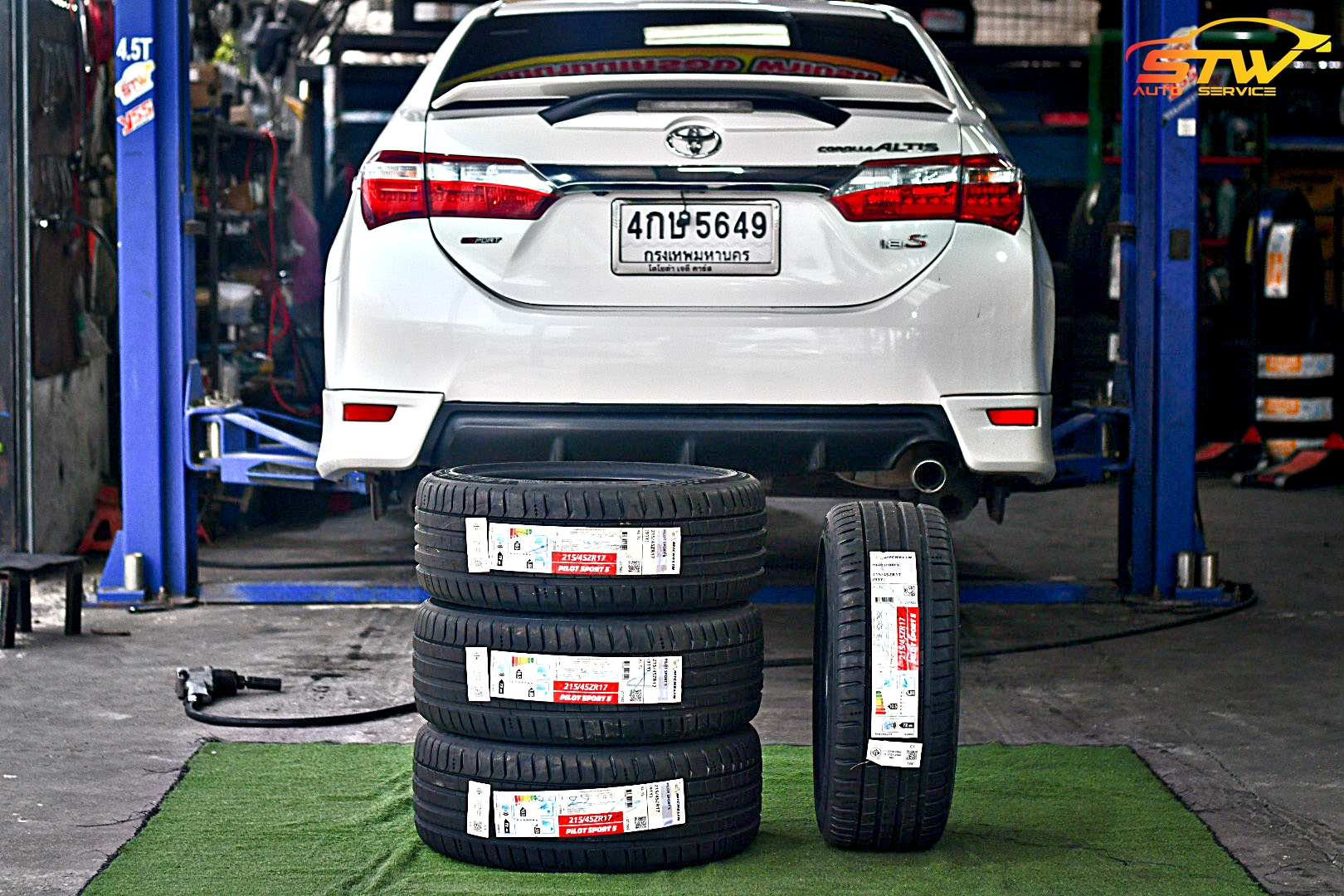 ยาง MICHELIN Pilot Sport 5 (PS5) 215/45R17 91Y ติดตั้งใส่ TOYOTA ALTIS