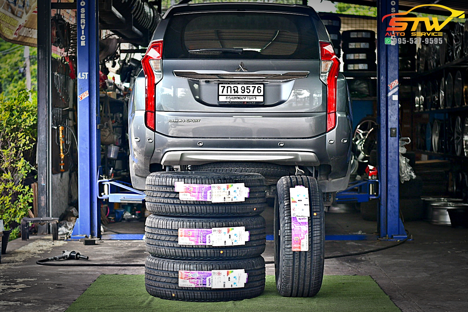 เปลี่ยนยาง MITSUBISHI PAJERO SPORT APOLLO Apterra HT2 265/60R18 114H