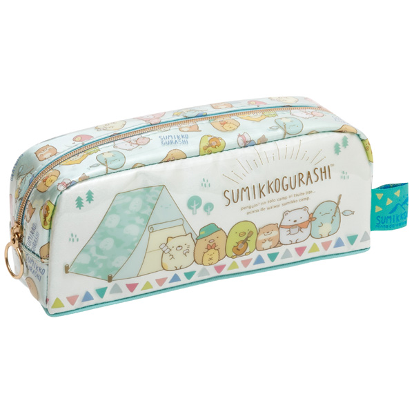 กระเป๋า Sumikko Gurashi - Kawauso & Sumikko Camp (คุณนากและแคมป์สุมิกโกะ) Pen Case แบบยาว ใส่เครื่องเขียนได้ ขนาด 7.5 x 18 x 5 ซม.
