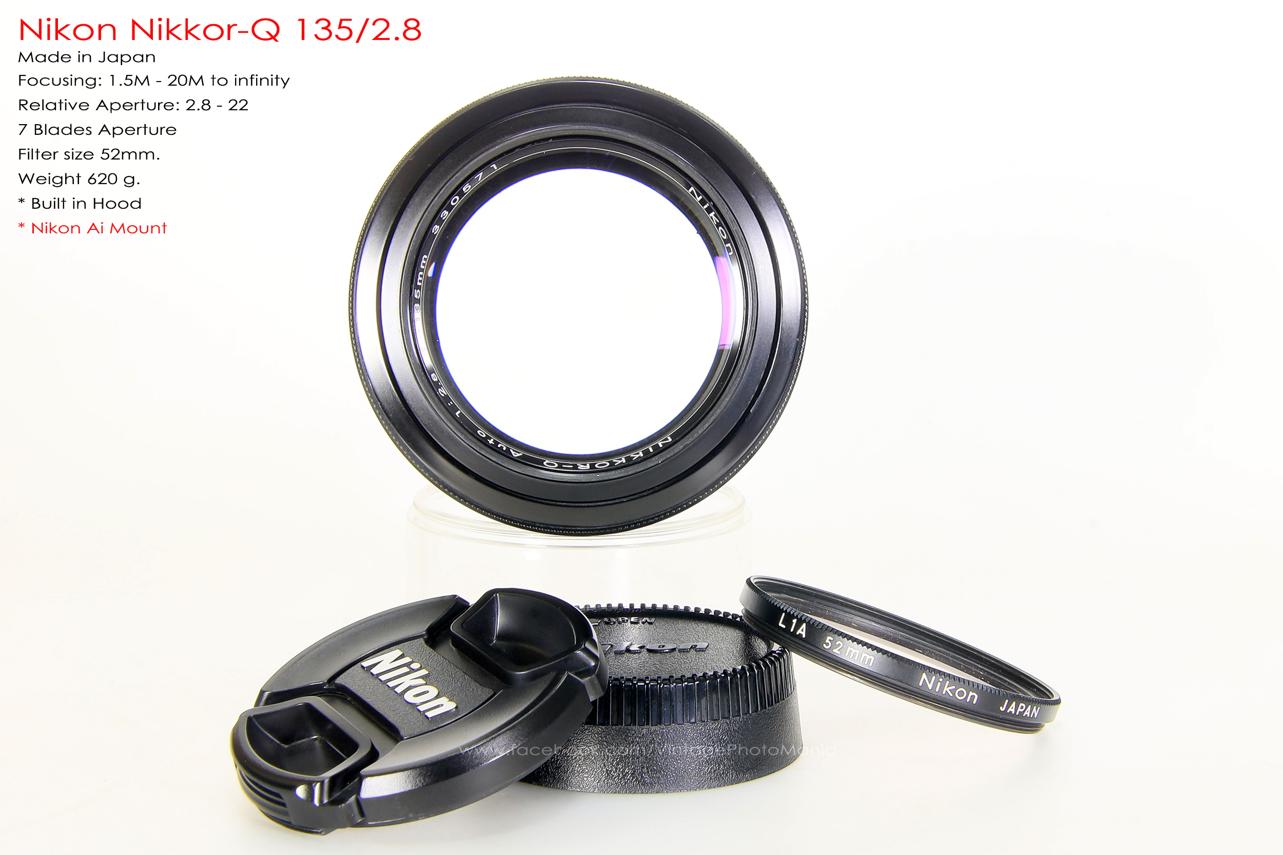 Nikon Nikkor-Q 135/2.8 *Nikon Ai-S Mount เลนส์พรอตเทรตคมๆละลายหลังสวย