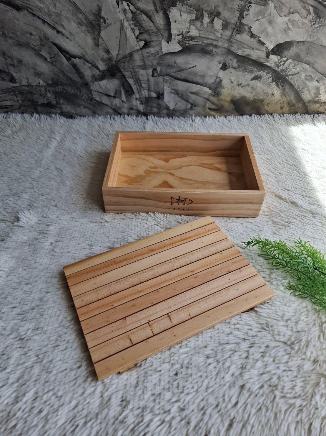 ถาดไม้ใส่อาหาร