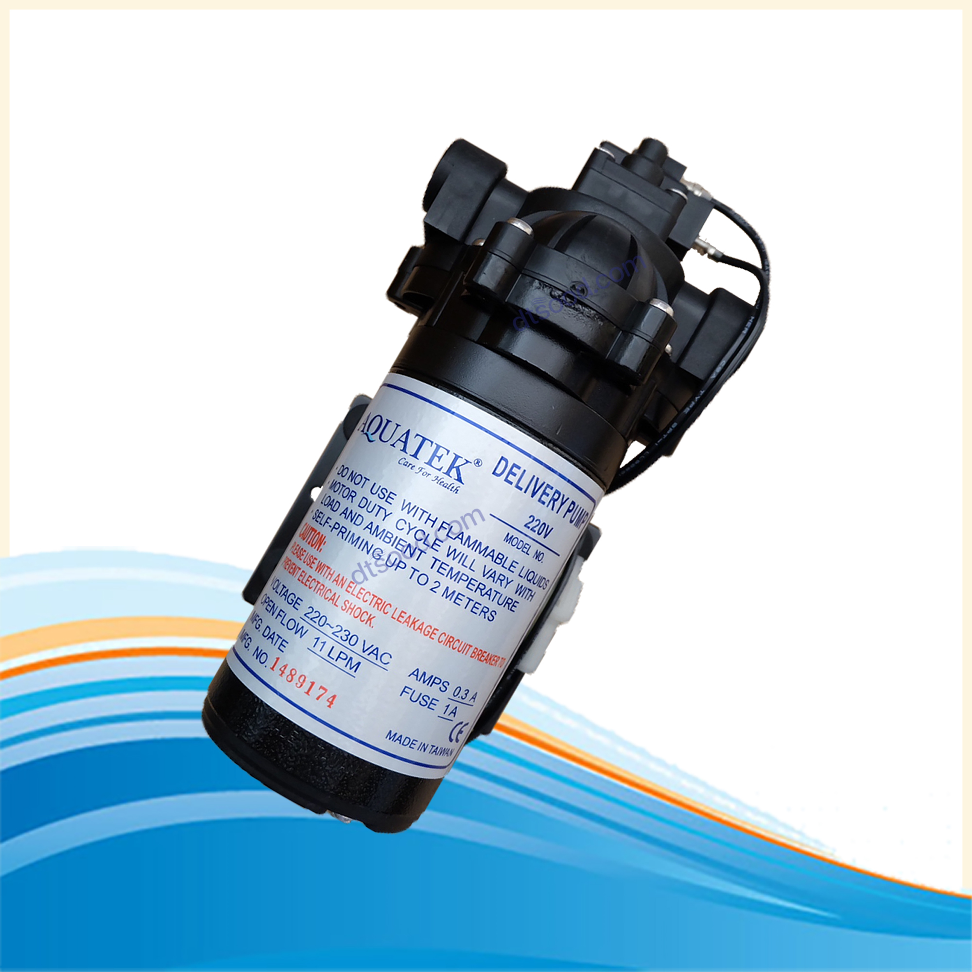 ปั๊มจ่ายน้ำ Delivery Pump สำหรับตู้น้ำหยอดเหรียญ ยี่ห้อ AQUATEK