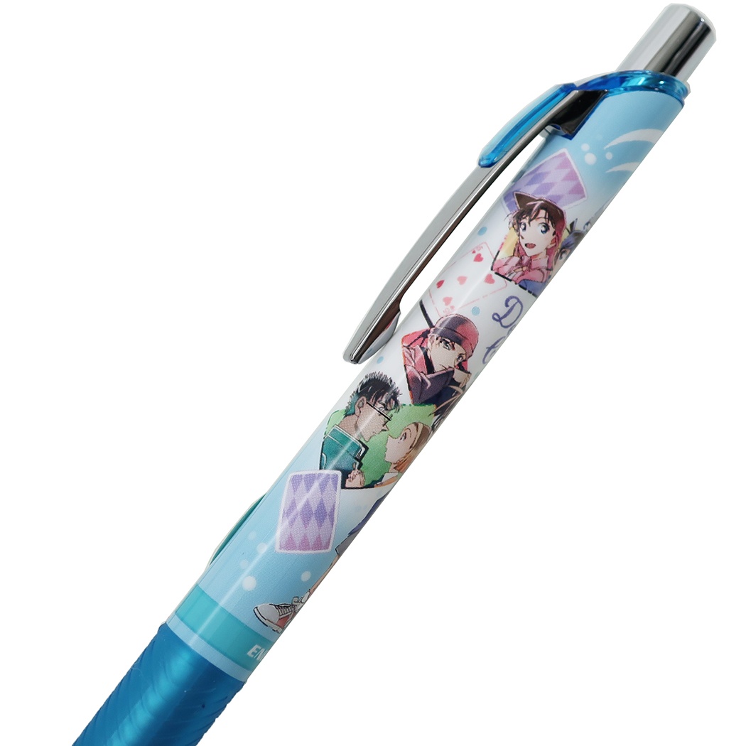 ดินสอกด Pentel Energel (Energize) ลาย Detective Conan จากญี่ปุ่น แบบสีฟ้า