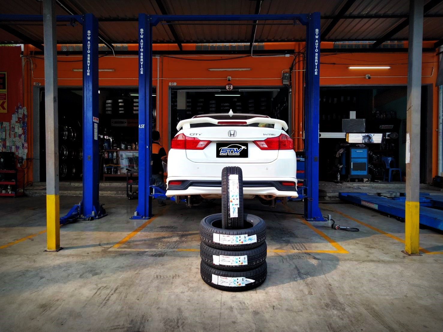 ยาง ALLIANCE AL30 185/60R15 84H ติดตั้งใส่ HONDA CITY