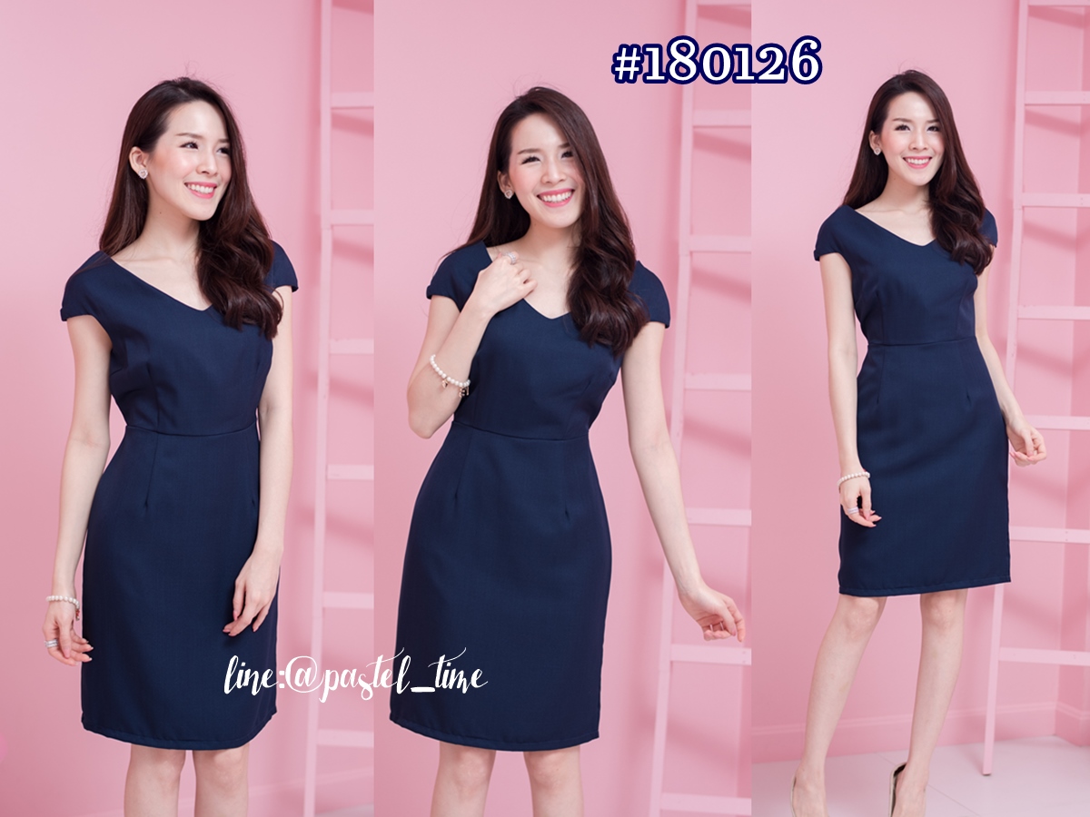 Mana Navy Dress