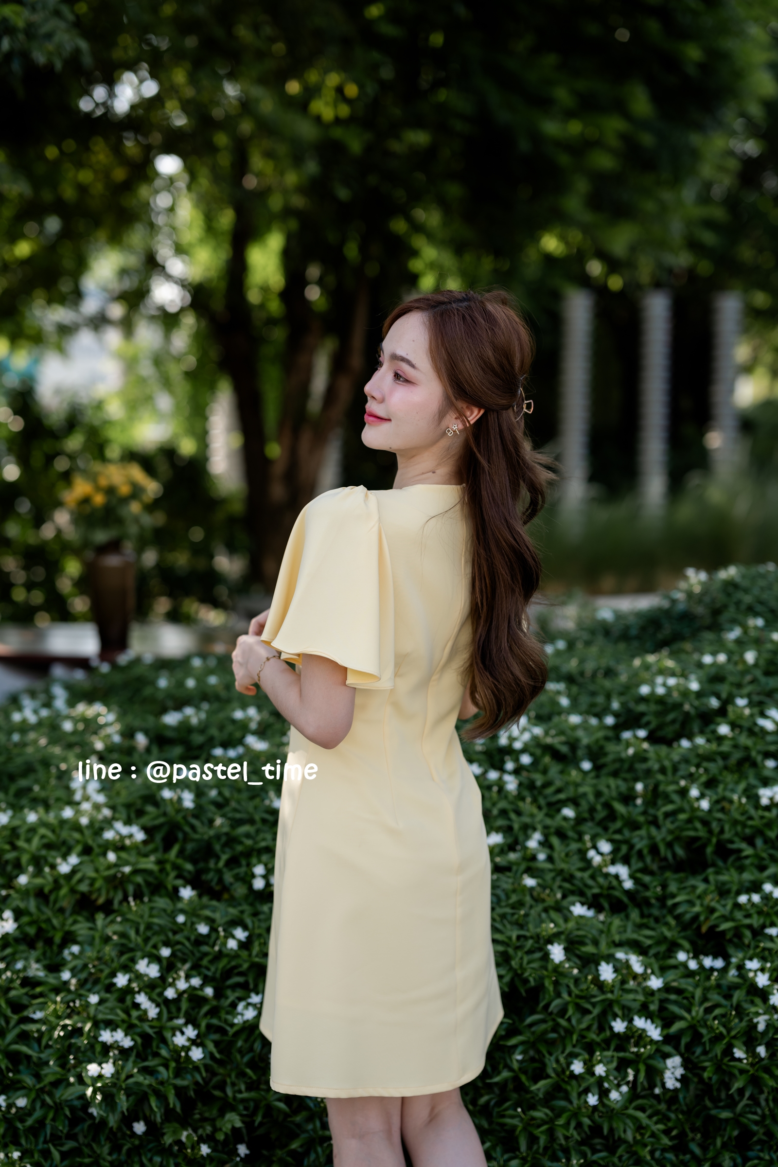 Sassy Flare Dress : สีเหลือง