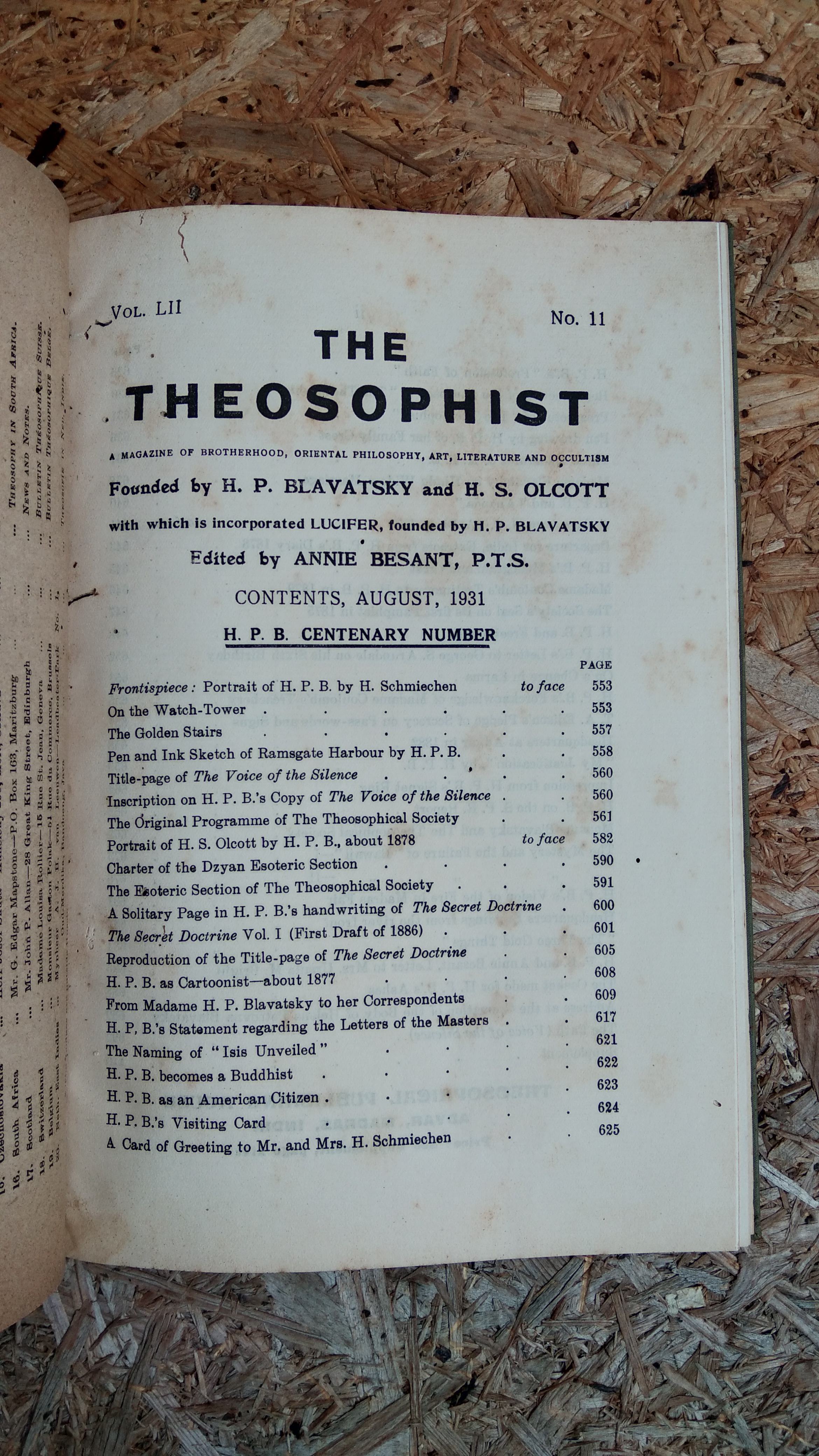 THE THEOSOPHIST (มีตราห้องสมุด)