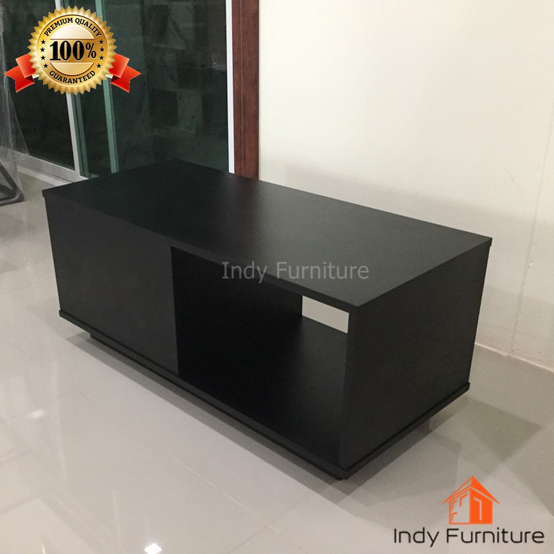 โต๊ะกลาง รุ่น August-ML ขนาด กว้าง90x ลึก40 xสูง39ซม.ผิวเมลามีนสีดำ