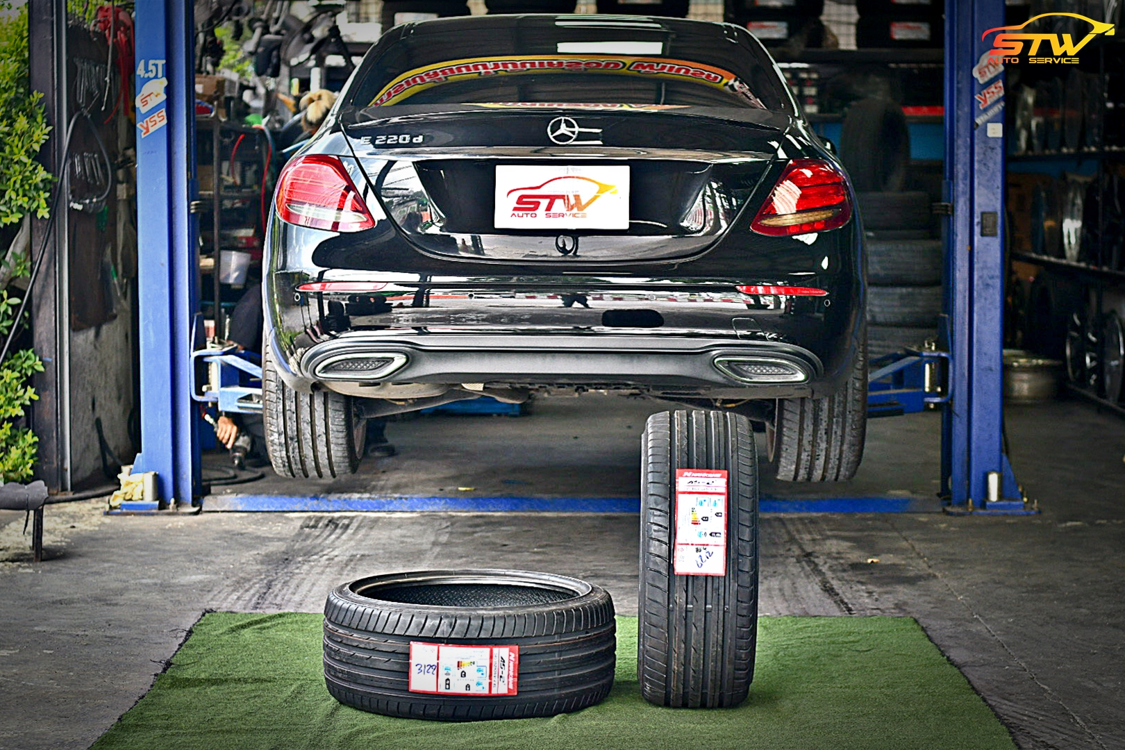 ยาง NANKANG AS-2+ 245/35R20 95Y ติดตั้งใส่ Mercedes Benz E-Class E220d