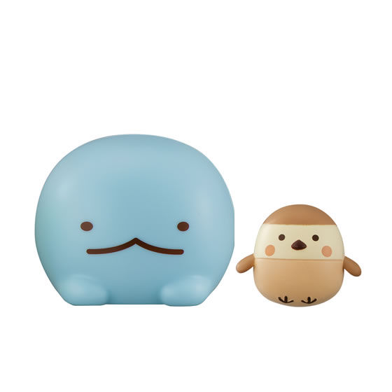 Capchara Sumikko Gurashi 3 เป็นโมเดลแบบตั้งได้ ตัวใหญ่ประมาณ 6 ซม. มี 4 แบบให้เลือก