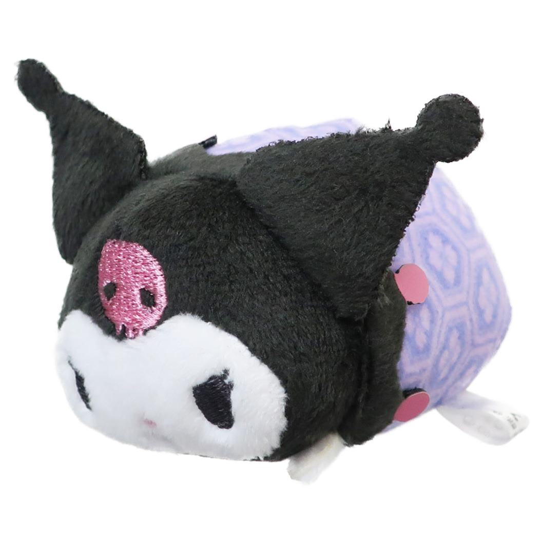 ตุ๊กตา Sanrio Characters Japanese Pattern แบบ Kuromi ตรงตัวทำเป็นลายแบบญี่ปุ่น น่ารักมาก ขนาด 6 x 5.5 x 8 ซม.