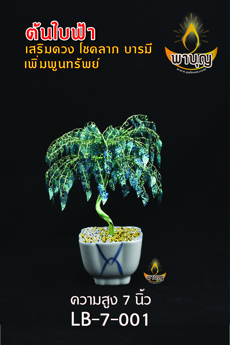 ต้นใบฟ้า ขนาด 7 นิ้ว LB 7-001