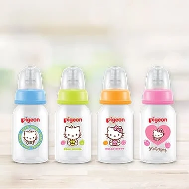 Pigeon ขวดนม RPP ลายคิตตี้ 4oz./2 จุกนมมินิ S