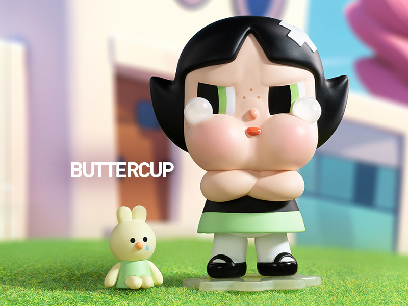 กล่องจุ่ม CRYBABY × Powerpuff Girls Series Figures ของแท้จากช็อป POP MART Shanghai
