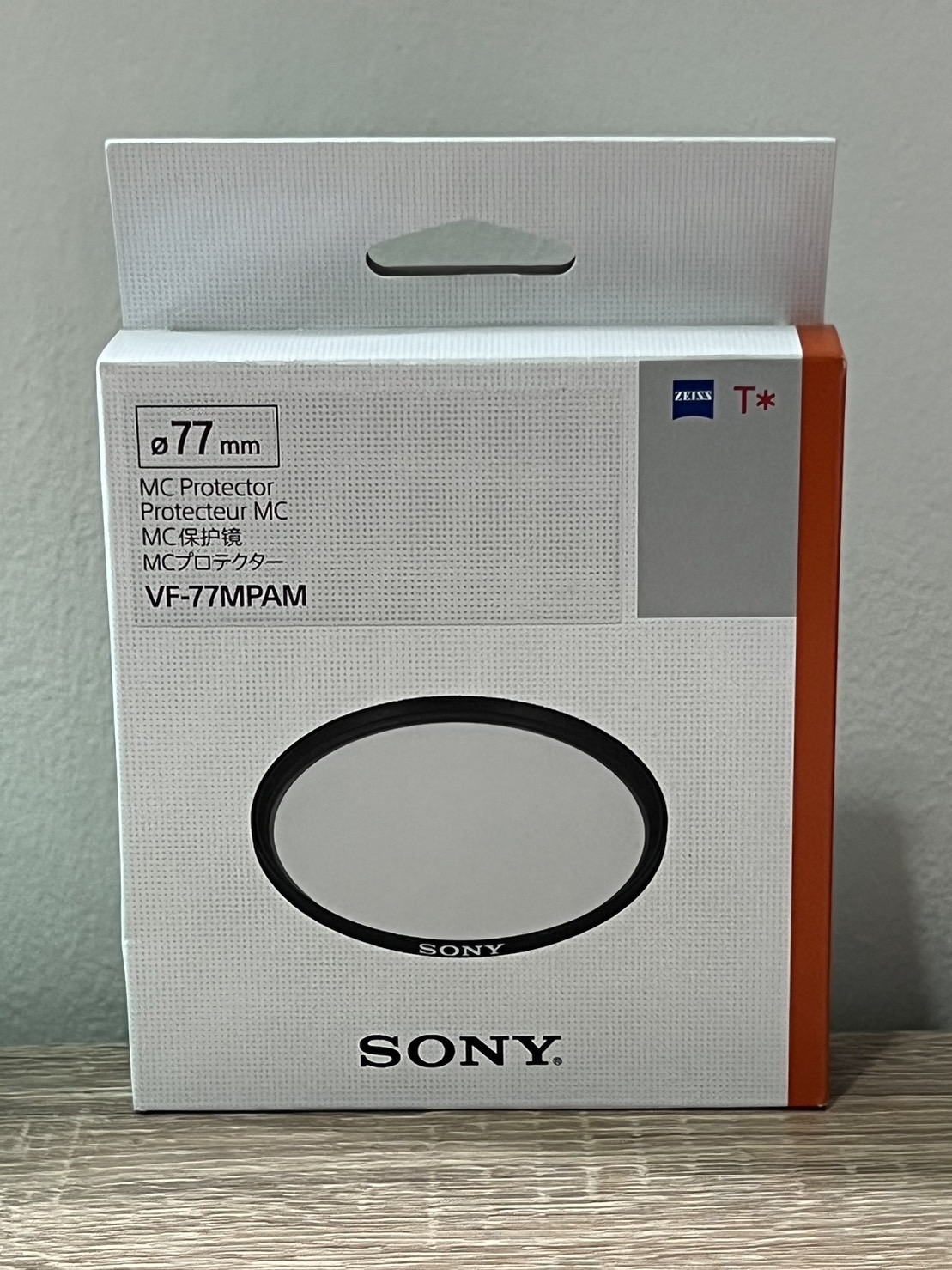 SONY ZEISS T* Filter MC Protecter 77mm ของแท้ 100% ส่งฟรี
