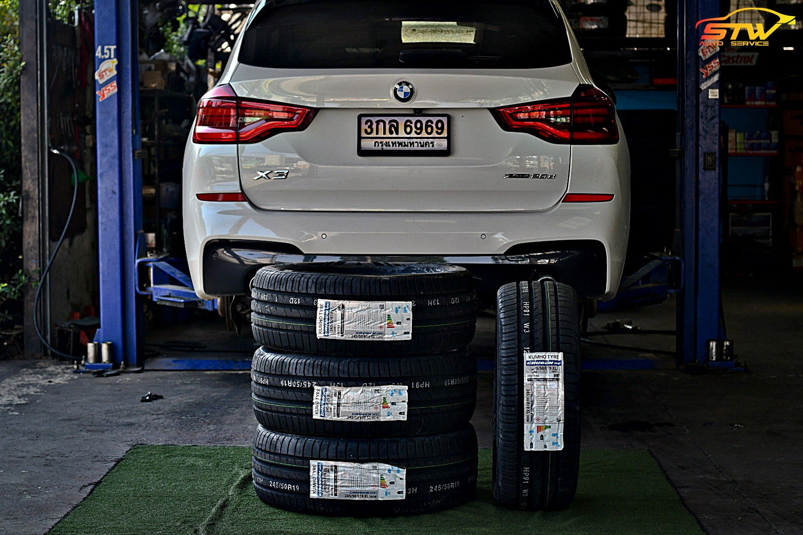 ยาง KUMHO Crugen HP91 245/50R19 105W ติดตั้งใส่ BMW X3