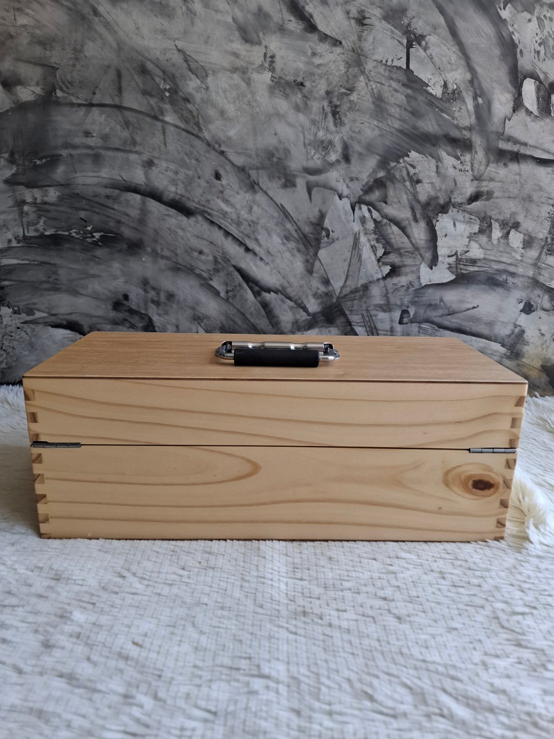 กล่องไม้ฝาล็อคแบ่งช่อง