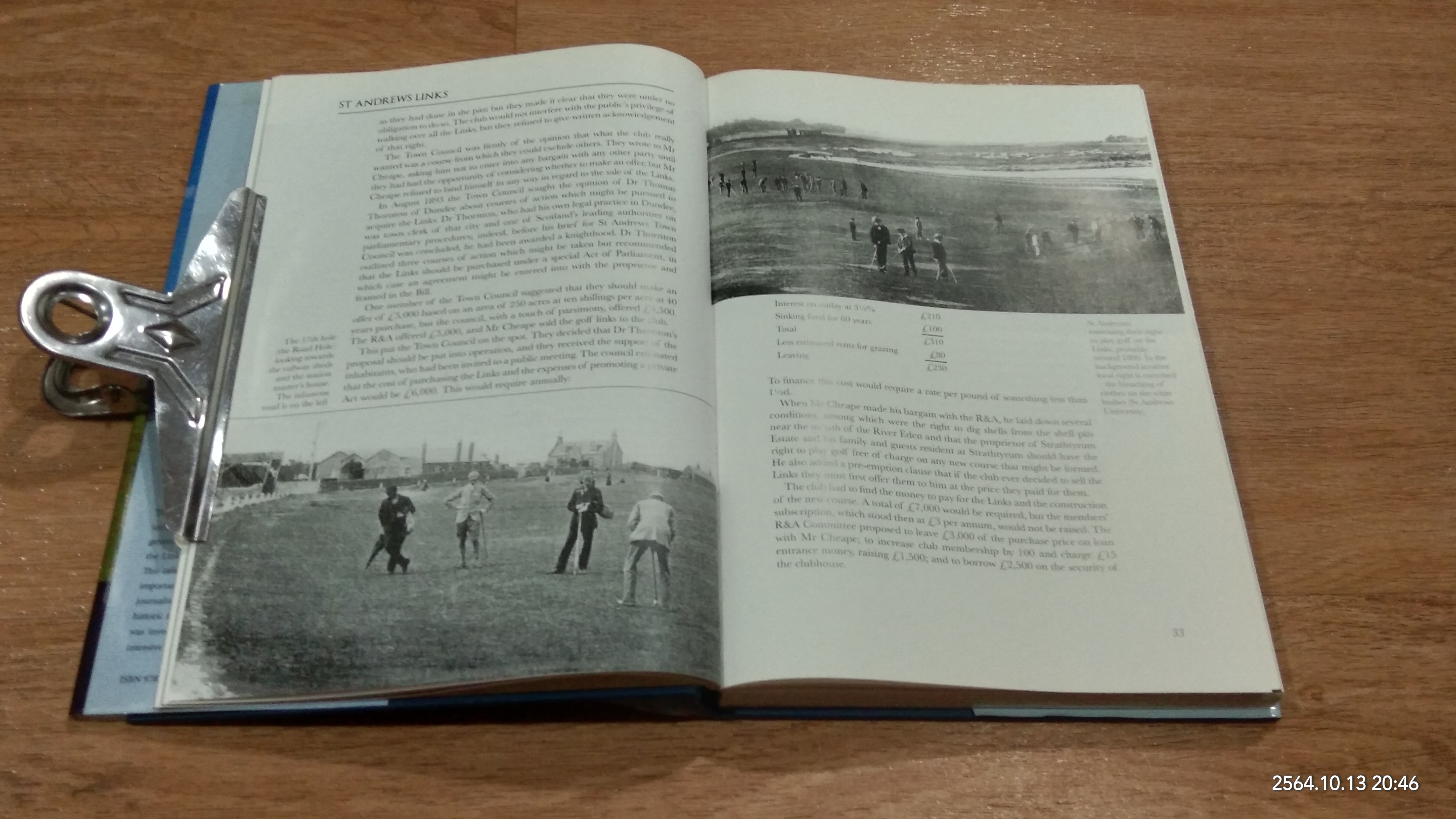 St Andrews Links Six Centuries of Golf / TOM JARRETT (มีรอยโดนน้ำ)