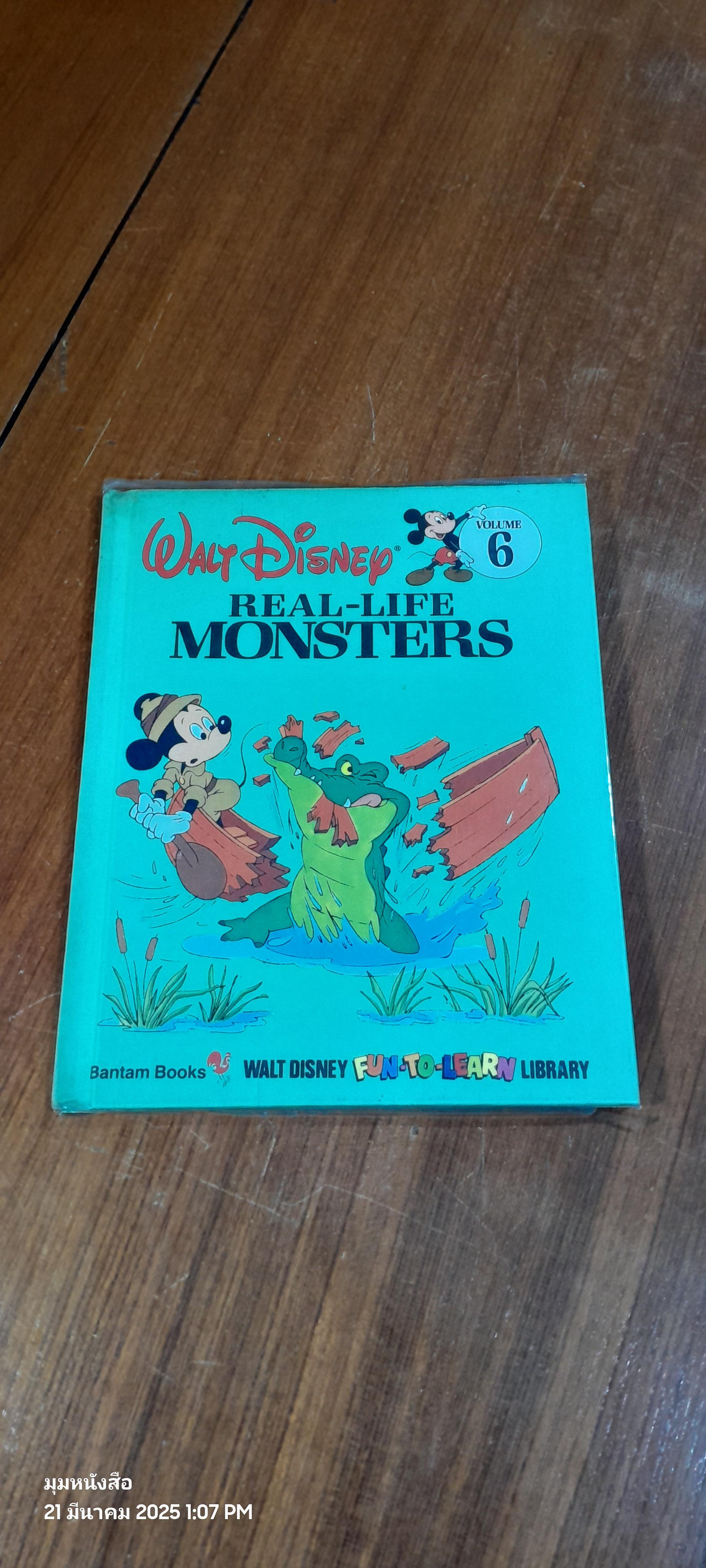 WALT DISNEY FUN-TO-LEARN LIBRARY Vol.6 REAL-LIFE MONSTERS