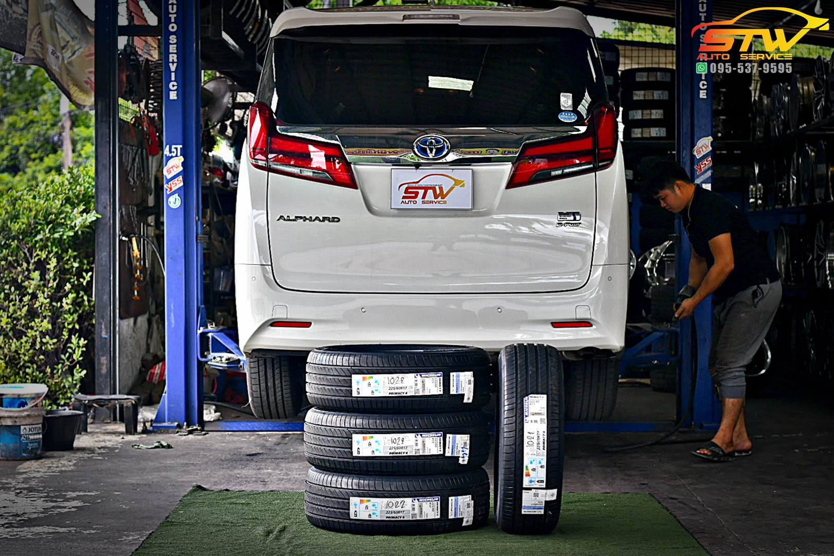 เปลี่ยนยาง TOYOTA ALPHARD MICHELIN Primacy 4ST 225/60R17 103V