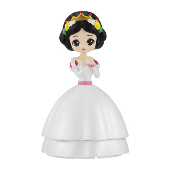 Capchara Disney Princess Heroine Doll - Dreamy Style เป็นโมเดลแบบตั้งได้ แบบเจ้าหญิงดิสนีย์ ชุดเจ้าสาวสีขาว ขนาดสูงประมาณ 10-12 ซม. แบบ Snow White