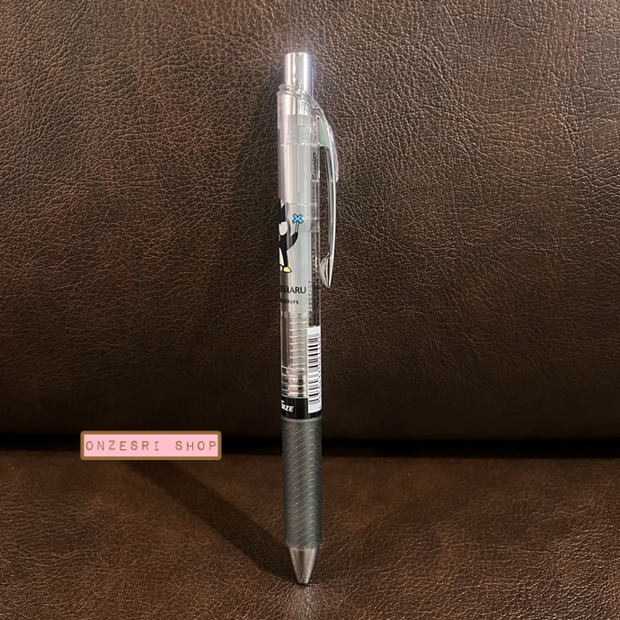 ดินสอกด Pentel Energel (Energize) ลาย Badtz Maru สีดำ-ใส จากญี่ปุ่น