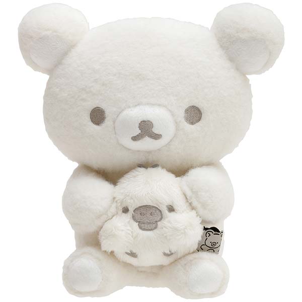 ตุ๊กตา Rilakkuma's Message Hugging Kiiroitori สีขาว มาเป็นคู่น้องคุมะ & โทริกอดกัน ถอดออกมาได้ ขนาด 18 x 16.5 x 12 ซม.