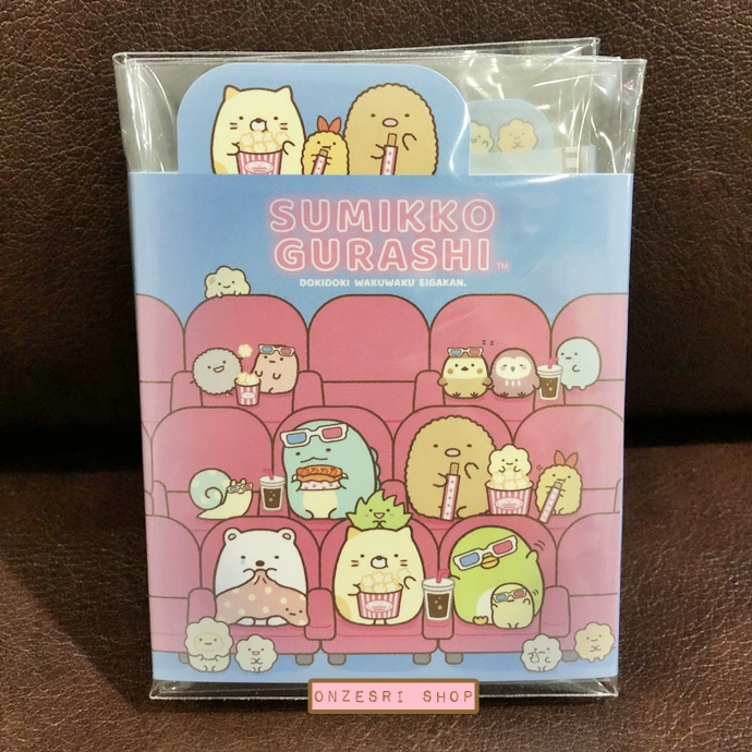 กระดาษโน้ต Memo แบบเล่ม Sumikko Gurashi Movie Theatre แบบ Theatre ขนาด 9 x 7 x 1.8 ซม. กระดาษมี 6 ลาย รวม 120 แผ่น