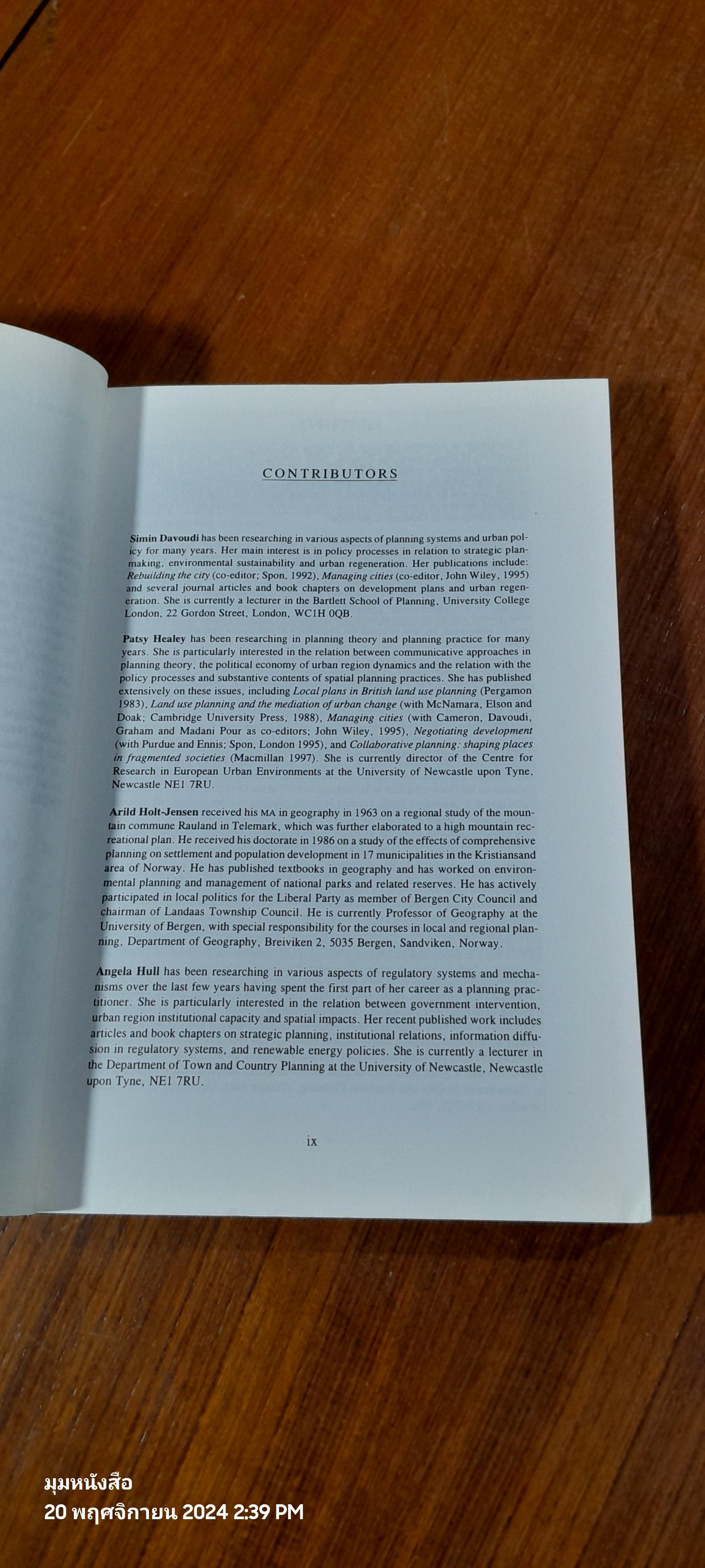 Making Strategic Spatial Plans / Patsy Healey