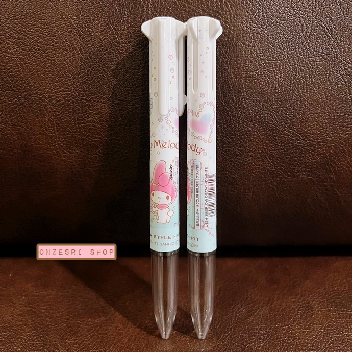 ปลอกปากกา Uni Style Fit ลาย My Melody สีขาวเขียว ใส่ไส้หมึกได้ 5 ไส้
