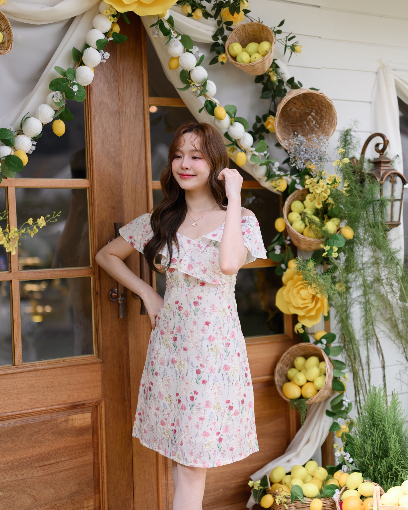 Blossom Breeze Off-shoulder Dress