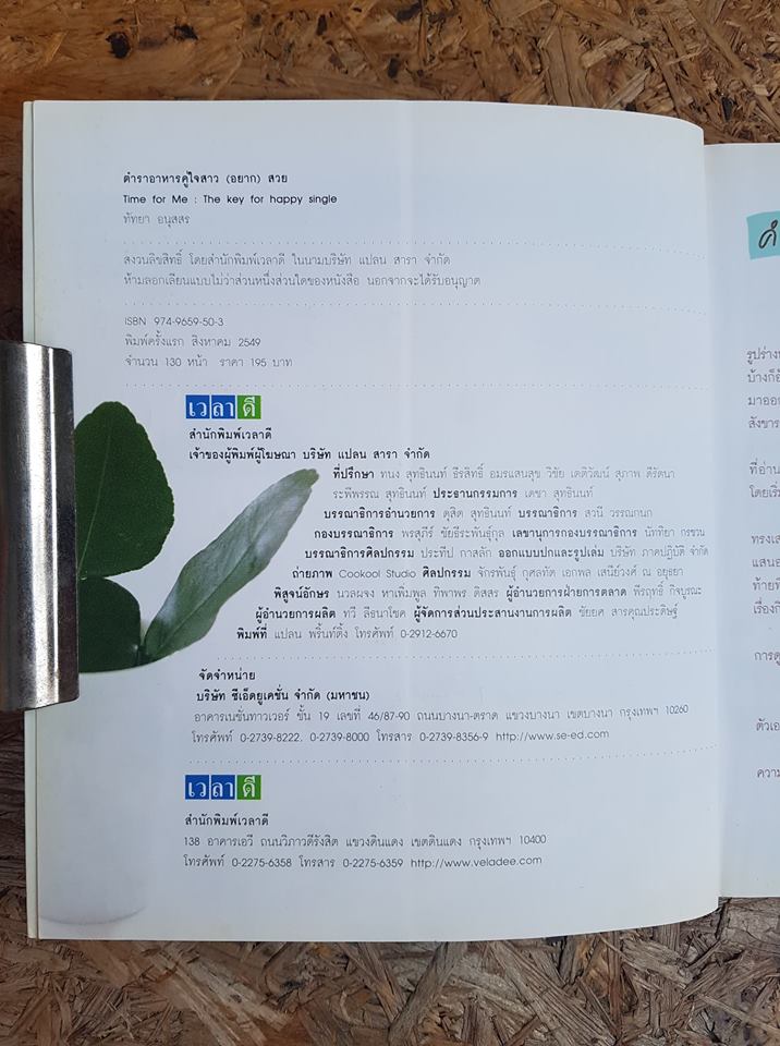 ตำราอาหารคู่ใจสาว(อยาก)สวย / ทัทยา อนุสสร