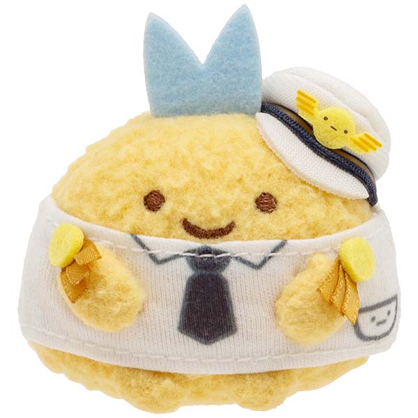 เซ็ตตุ๊กตา Sumikko Gurashi x Keikyu & Haneda in Ota City (Limited) เป็นแบบเครื่องบิน มาพร้อมคุณแอร์โฮสเตสแมว Neko และคุณกัปตันหางปลาอะจิทอด ขนาด 9 x 18 x 17 ซม.